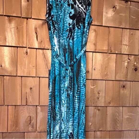 Avenue Multi Color Pleated Maxi Dress Size 18/20 - Picture 10 of 16